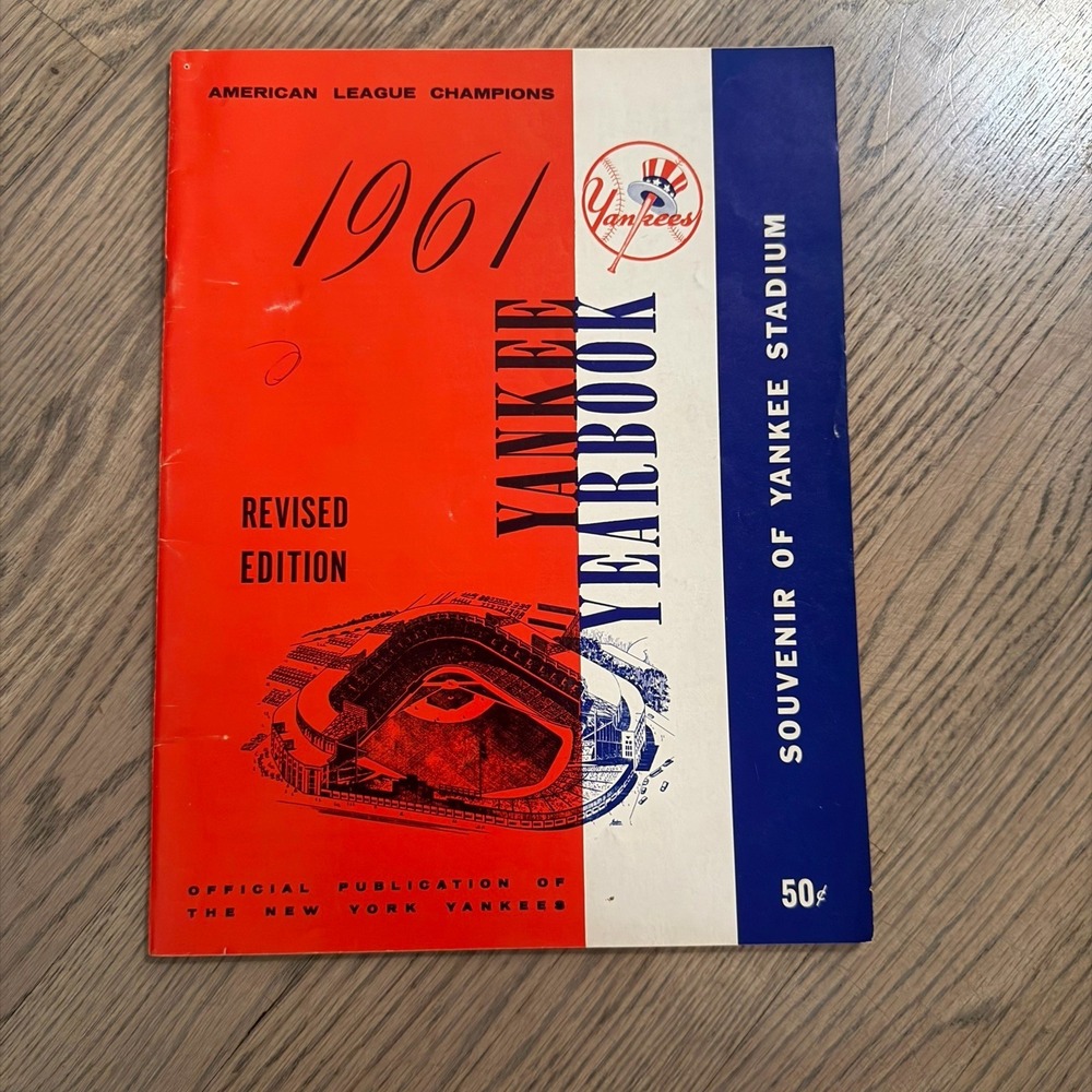 1961 New York Yankees Baseball‎ Yearbook - Official Revised Edition MLB